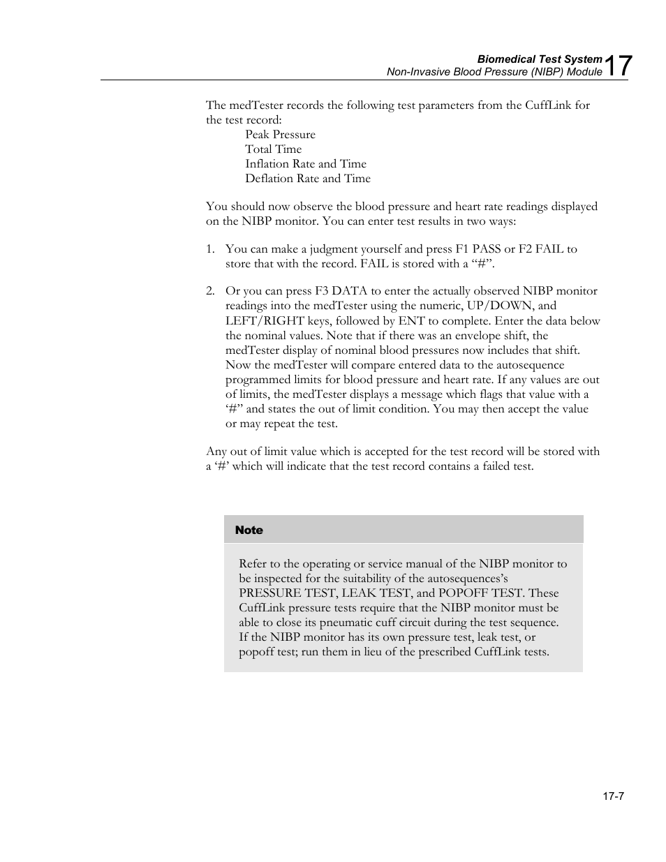 Posttest prompts | Fluke Biomedical medTester 5000C User Manual | Page 281 / 292