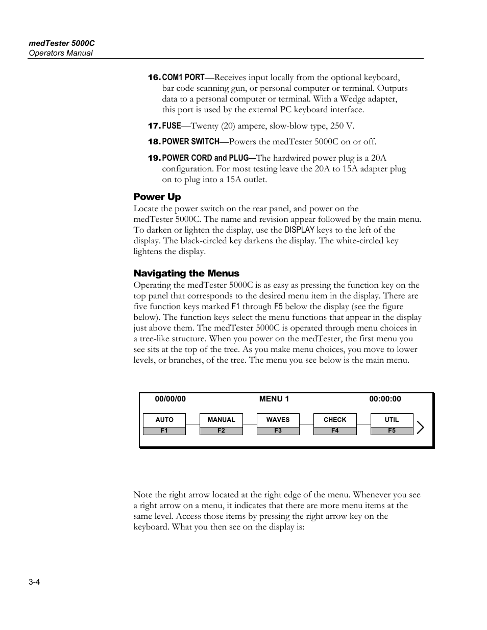 Hot to neutral, Neutral to ground, Hot to ground | Leakage current | Fluke Biomedical medTester 5000C User Manual | Page 44 / 292