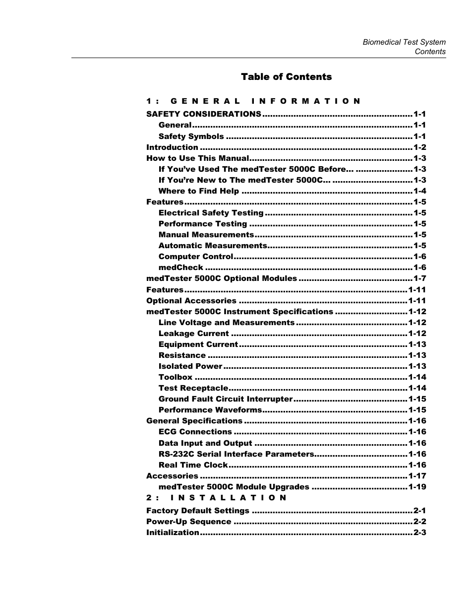 Fluke Biomedical medTester 5000C User Manual | Page 7 / 292