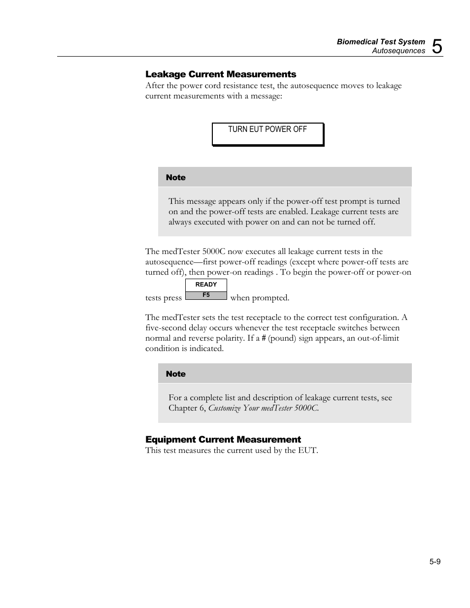 Test tag printer | Fluke Biomedical medTester 5000C User Manual | Page 79 / 292
