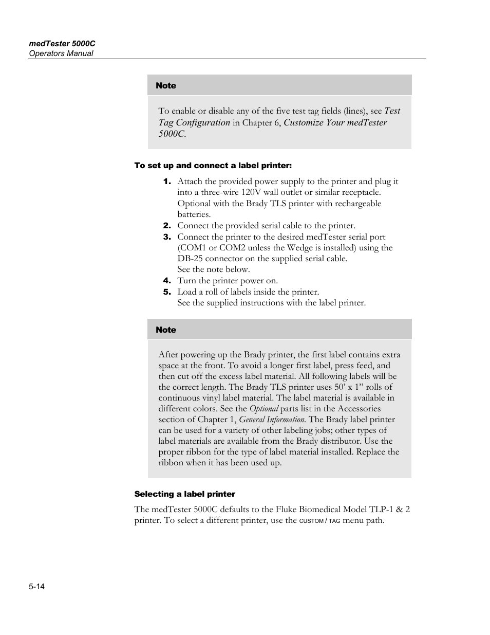 Fluke Biomedical medTester 5000C User Manual | Page 84 / 292