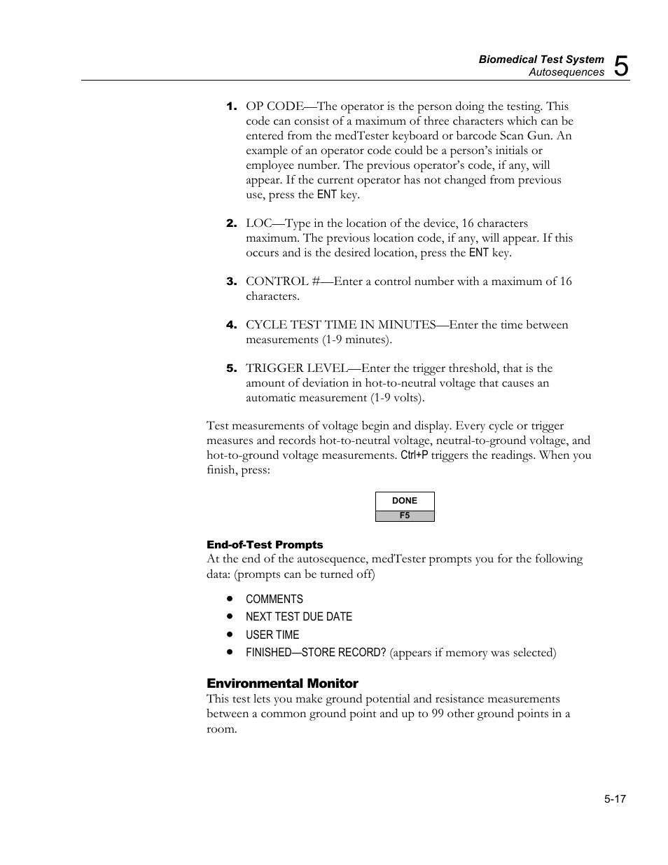 Humidity monitor | Fluke Biomedical medTester 5000C User Manual | Page 87 / 292