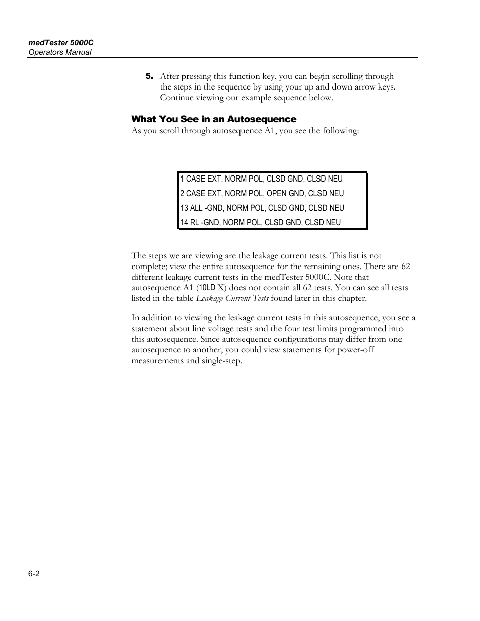 Fluke Biomedical medTester 5000C User Manual | Page 94 / 292