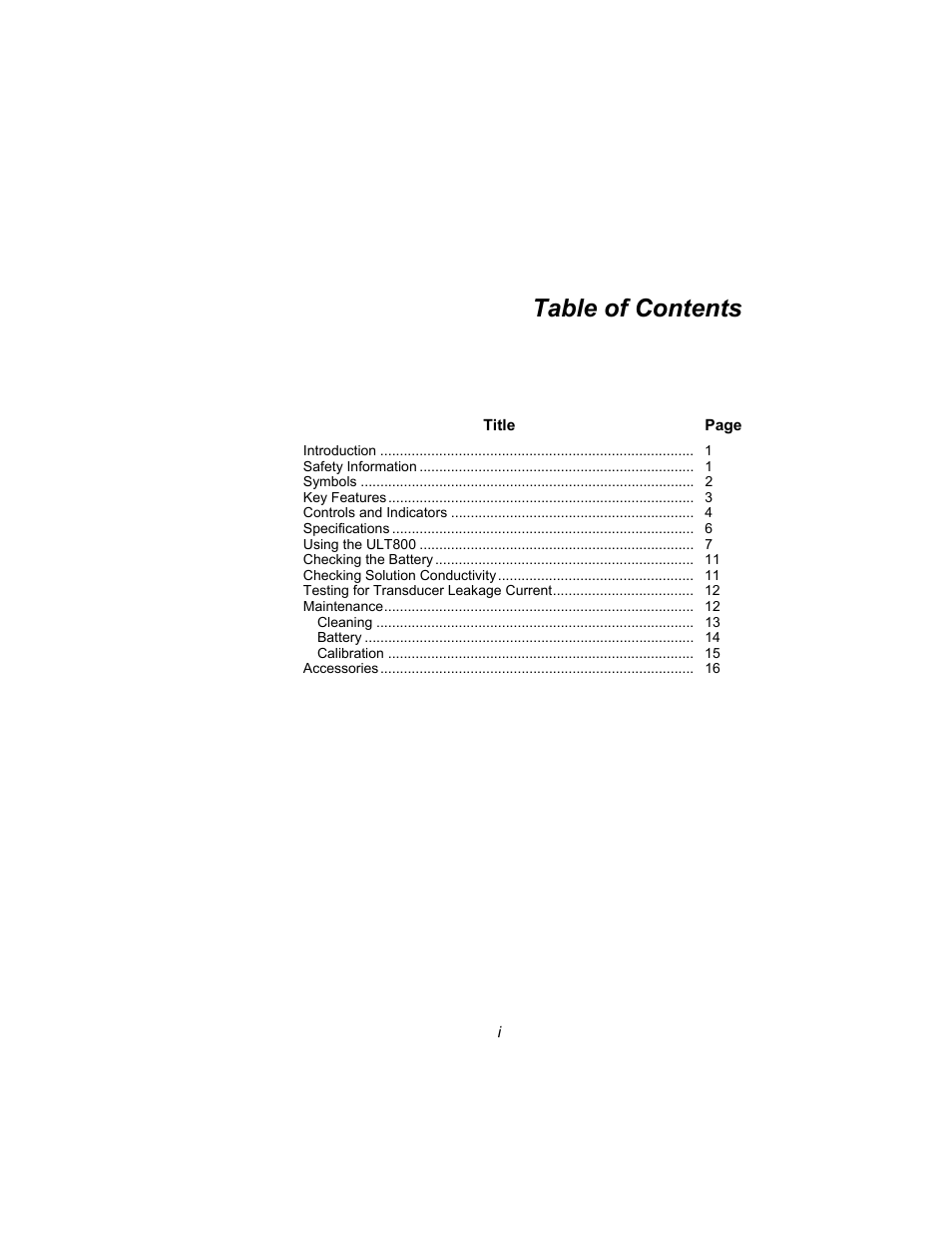 Fluke Biomedical ULT800 User Manual | Page 7 / 26