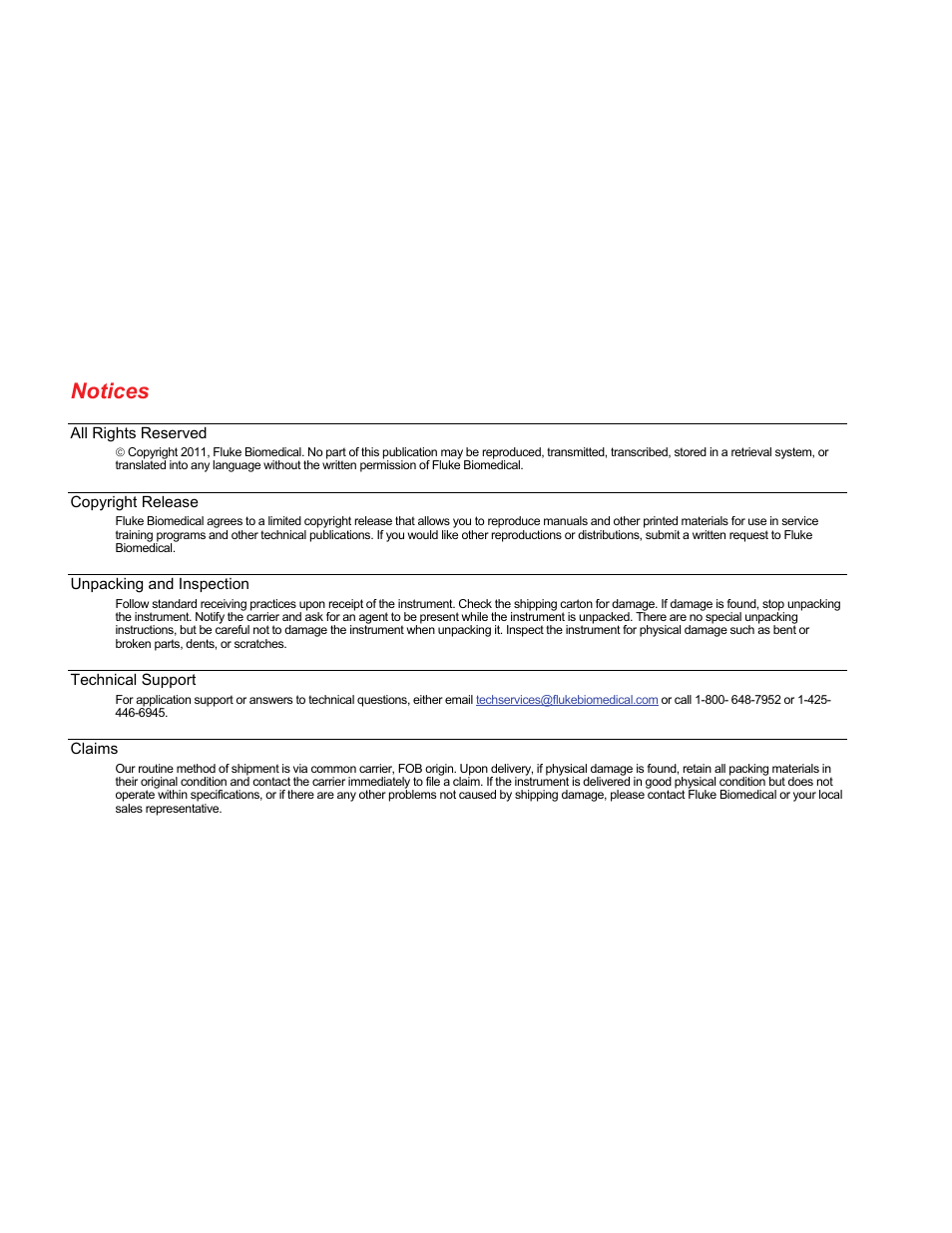 Notices | Fluke Biomedical QA-ES Automation Bundle User Manual | Page 3 / 26