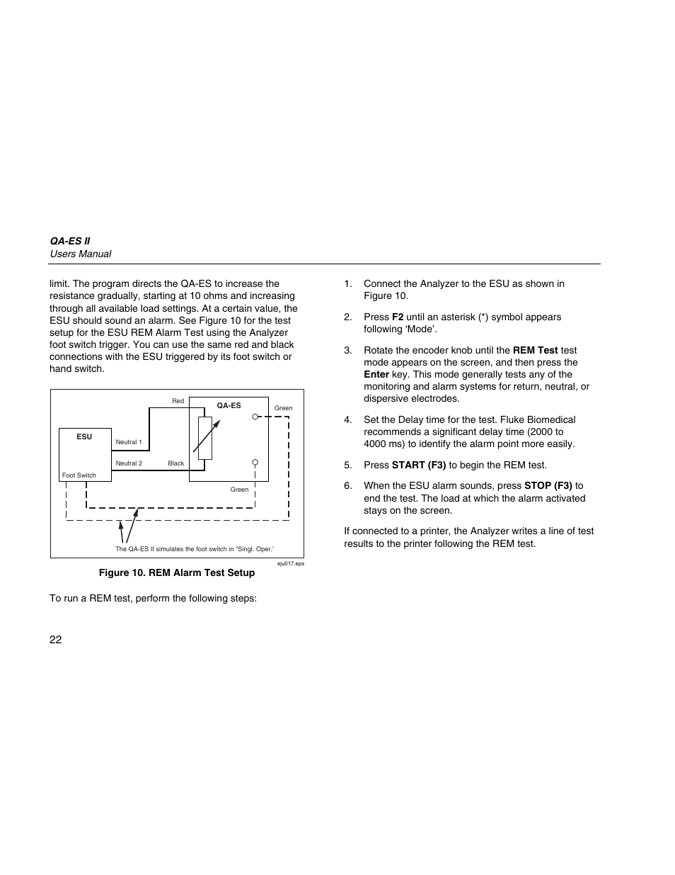 Fluke Biomedical QA-ES II User Manual | Page 32 / 34