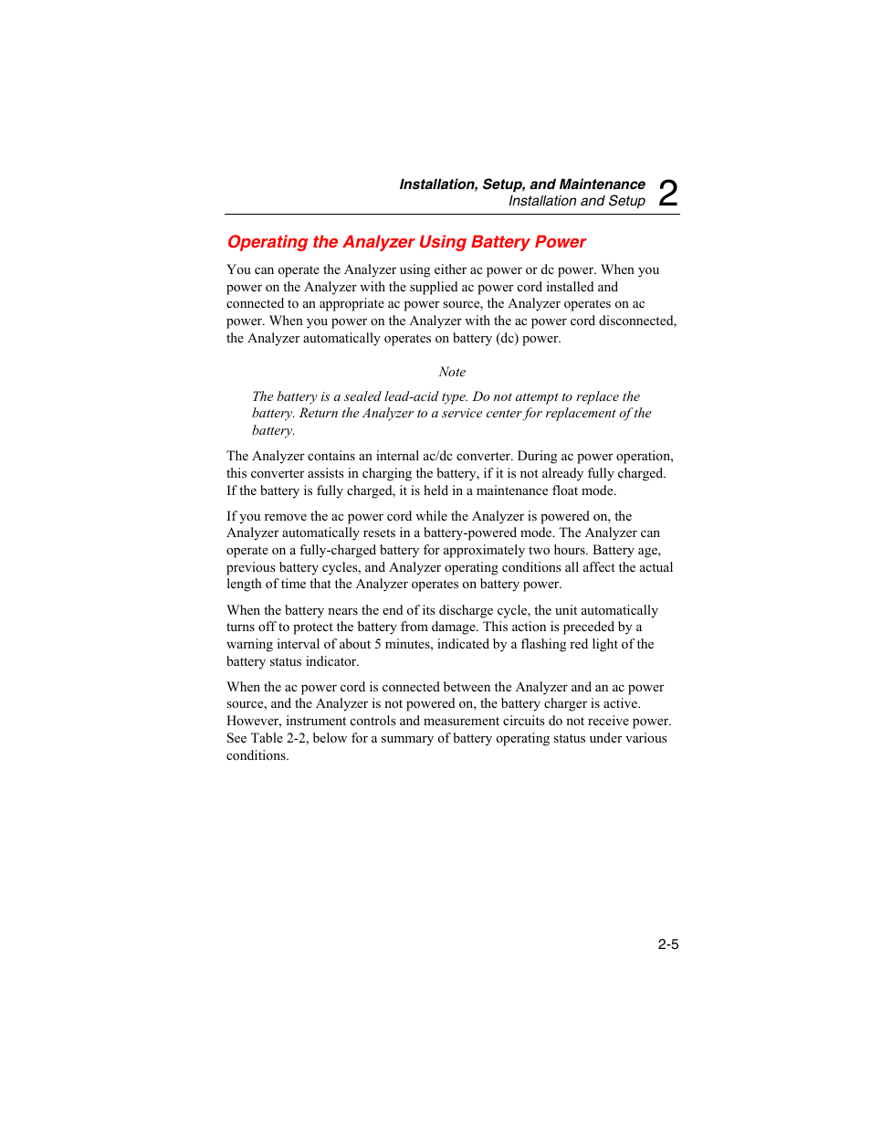 Operating the analyzer using battery power | Fluke Biomedical RF303 User Manual | Page 29 / 70