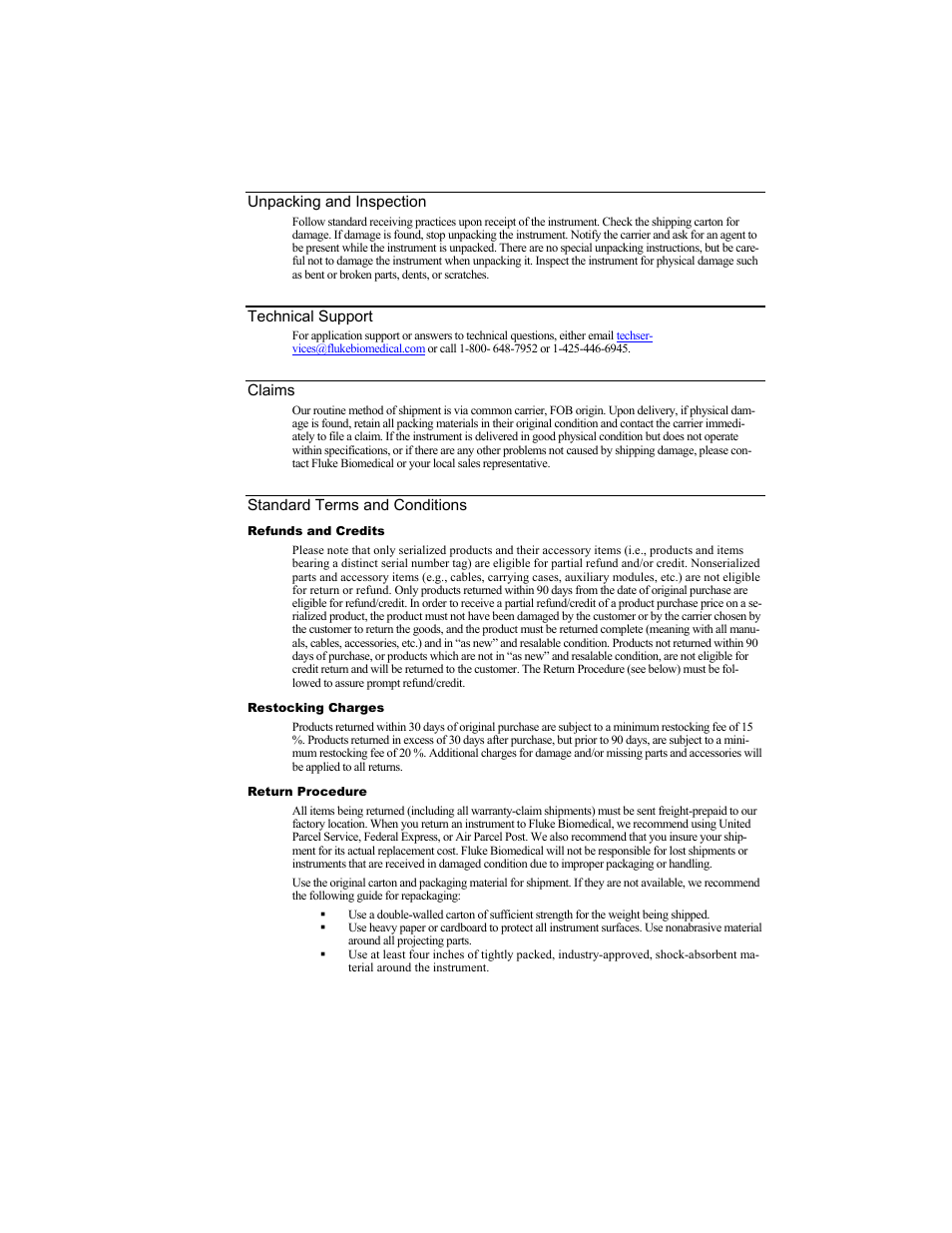 Fluke Biomedical RF303 User Manual | Page 3 / 70