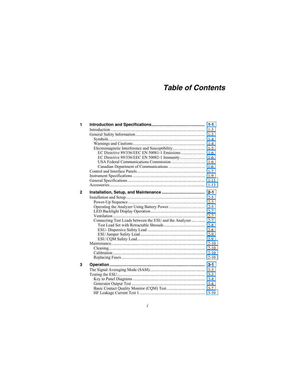 Fluke Biomedical RF303 User Manual | Page 5 / 70