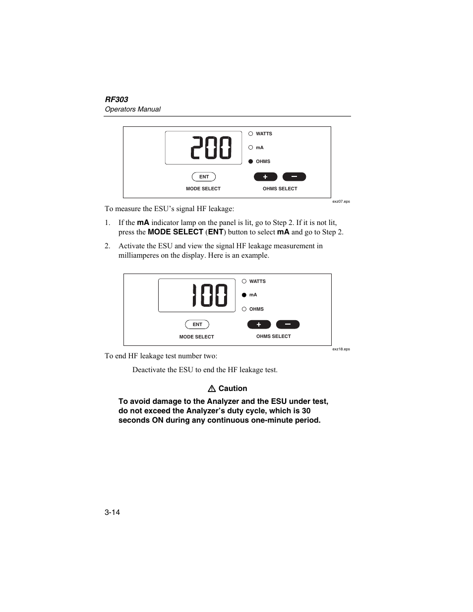Fluke Biomedical RF303 User Manual | Page 50 / 70