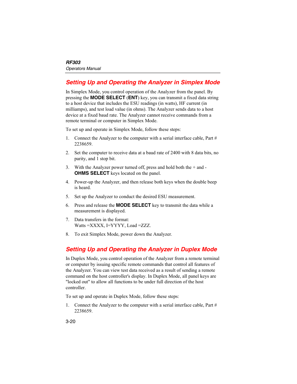 Fluke Biomedical RF303 User Manual | Page 56 / 70