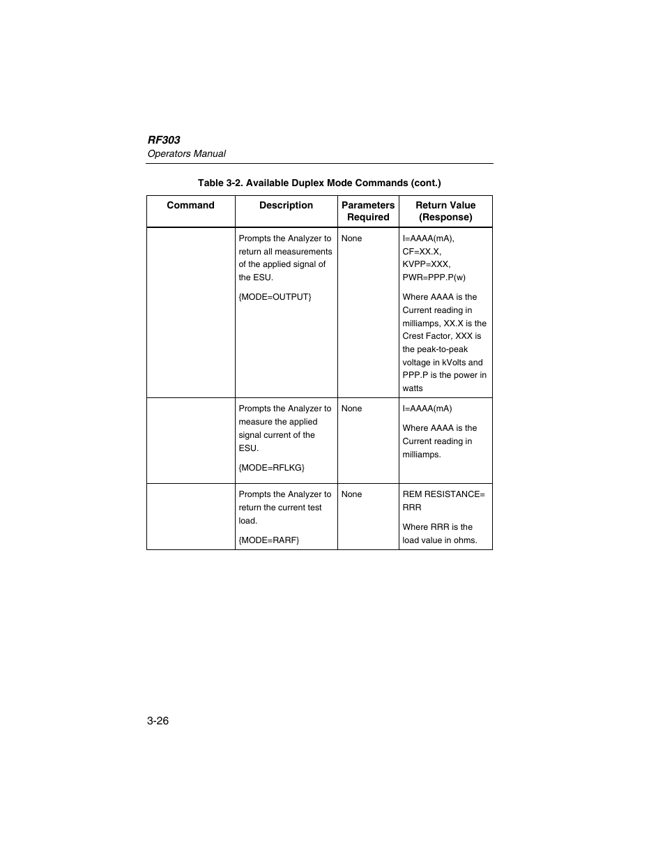 Fluke Biomedical RF303 User Manual | Page 62 / 70