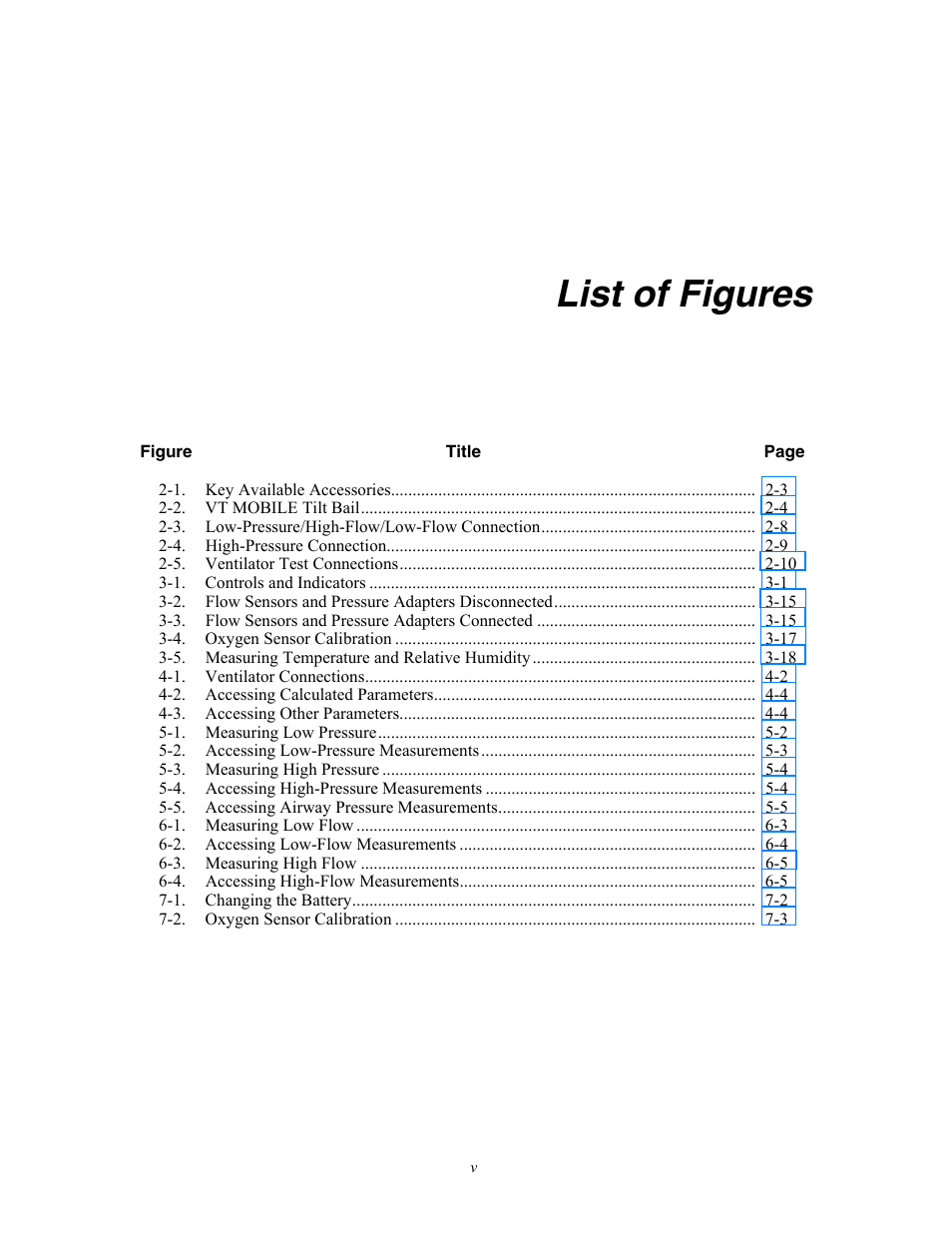 List of figures | Fluke Biomedical VT Mobile User Manual | Page 11 / 104