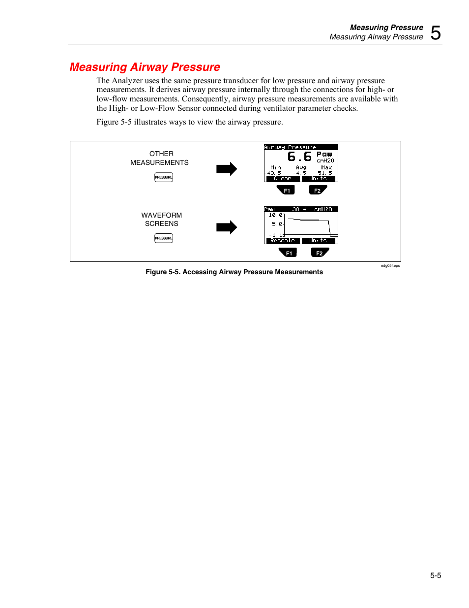 Measuring airway pressure | Fluke Biomedical VT Mobile User Manual | Page 53 / 104