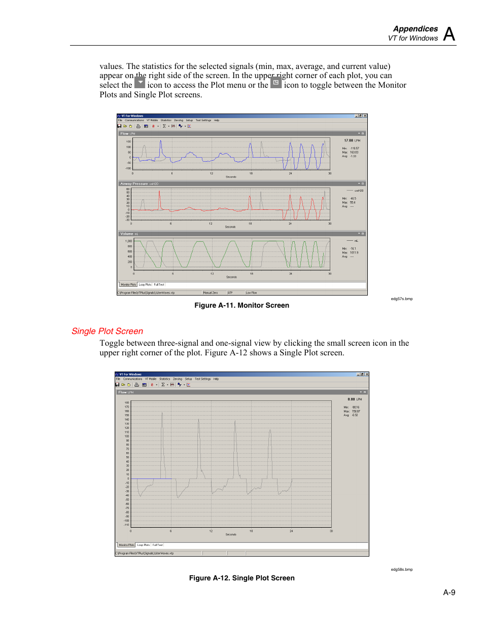 Single plot screen | Fluke Biomedical VT Mobile User Manual | Page 75 / 104