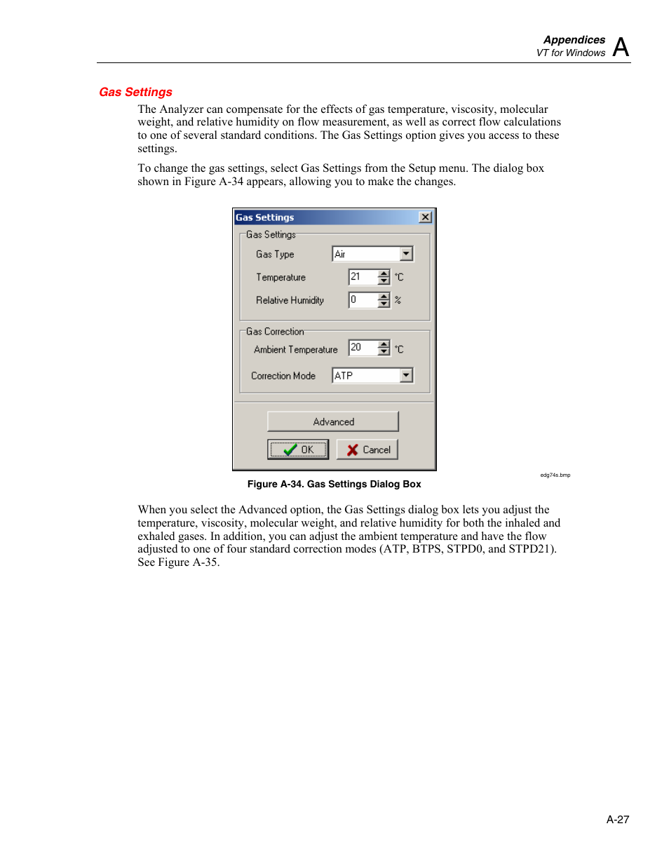 Gas settings | Fluke Biomedical VT Mobile User Manual | Page 93 / 104