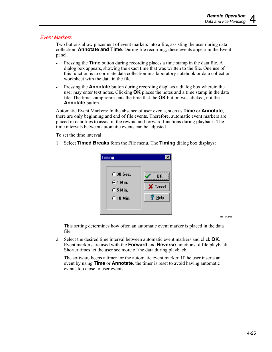 Event markers | Fluke Biomedical VT Plus HF User Manual | Page 109 / 142