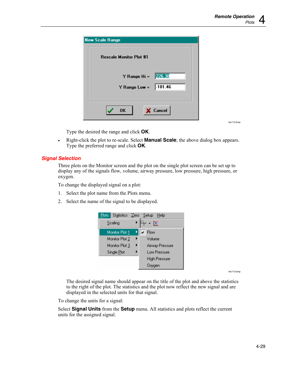 Signal selection | Fluke Biomedical VT Plus HF User Manual | Page 113 / 142