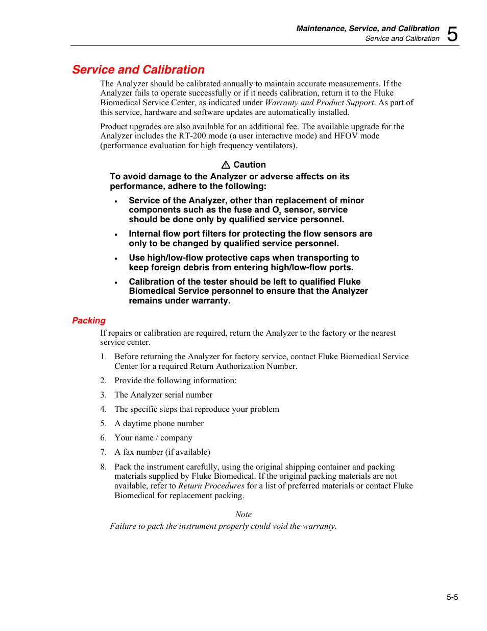 Service and calibration | Fluke Biomedical VT Plus HF User Manual | Page 123 / 142