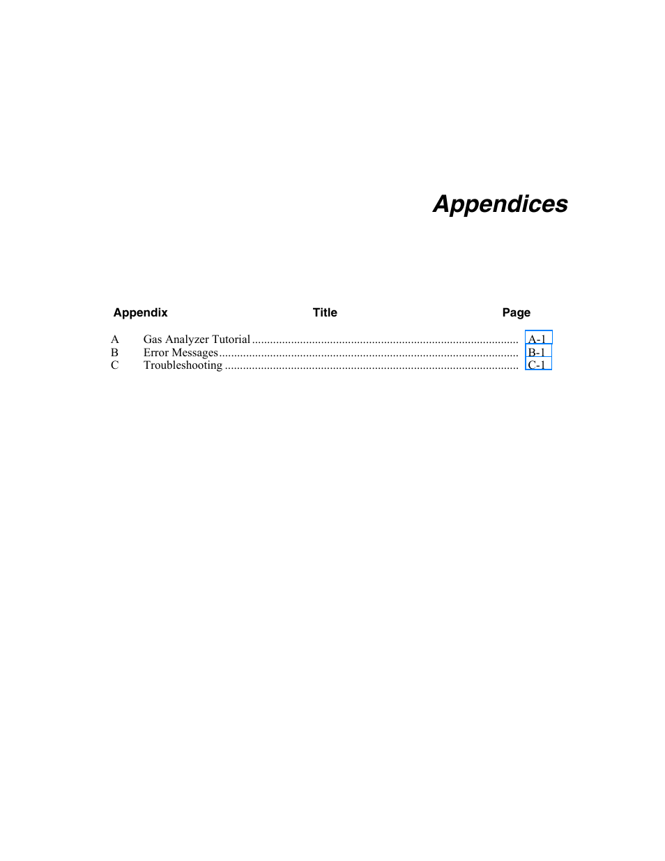Appendices | Fluke Biomedical VT Plus HF User Manual | Page 125 / 142