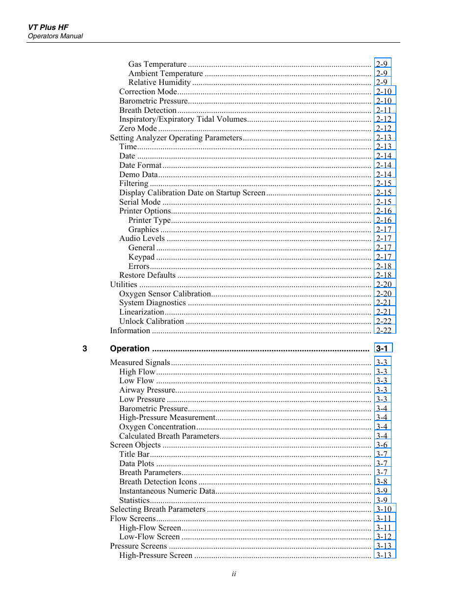 Fluke Biomedical VT Plus HF User Manual | Page 6 / 142