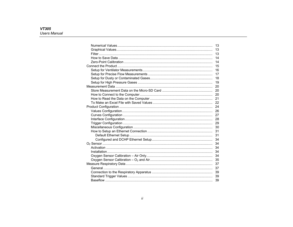 Fluke Biomedical VT305 User Manual | Page 8 / 74
