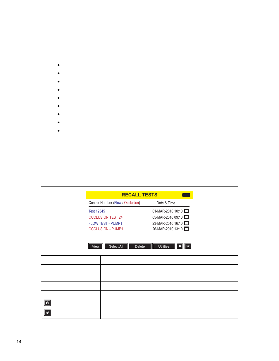 Utilities, Recall tests | Fluke Biomedical IDA-1S User Manual | Page 24 / 32