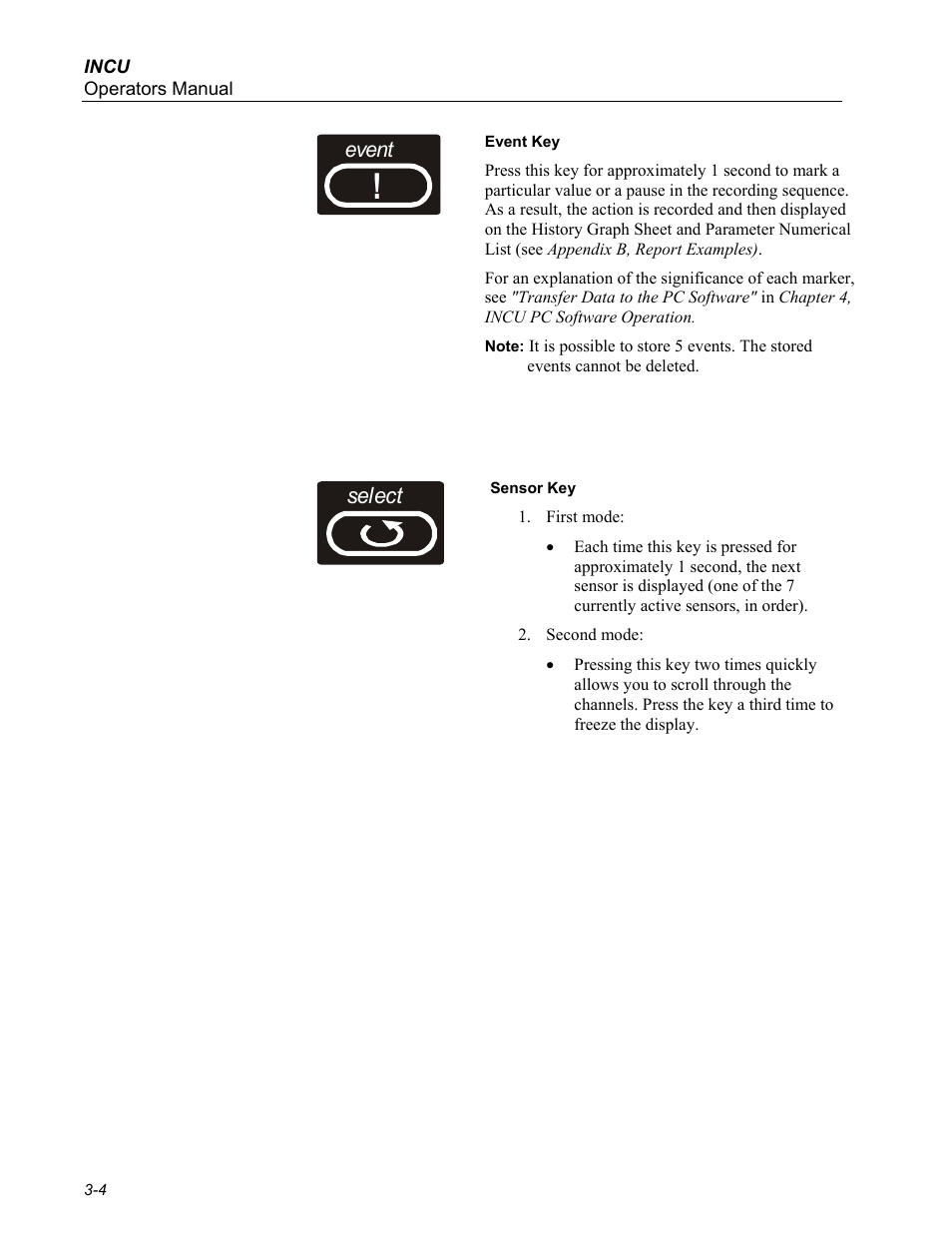 Select | Fluke Biomedical INCU Incubator Analyzer User Manual | Page 30 / 72