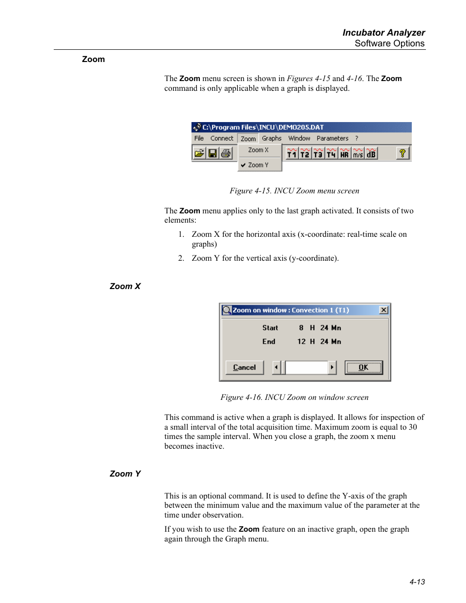 Zoom | Fluke Biomedical INCU Incubator Analyzer User Manual | Page 51 / 72