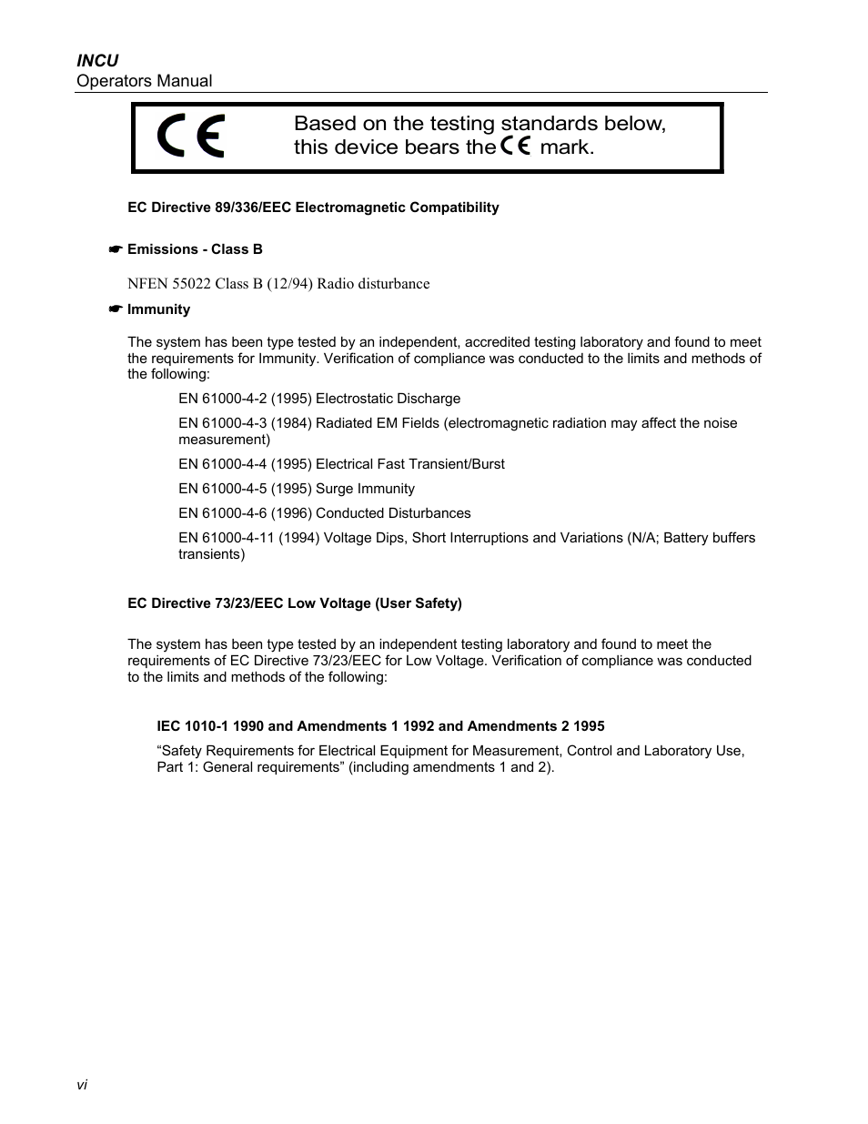 Fluke Biomedical INCU Incubator Analyzer User Manual | Page 6 / 72