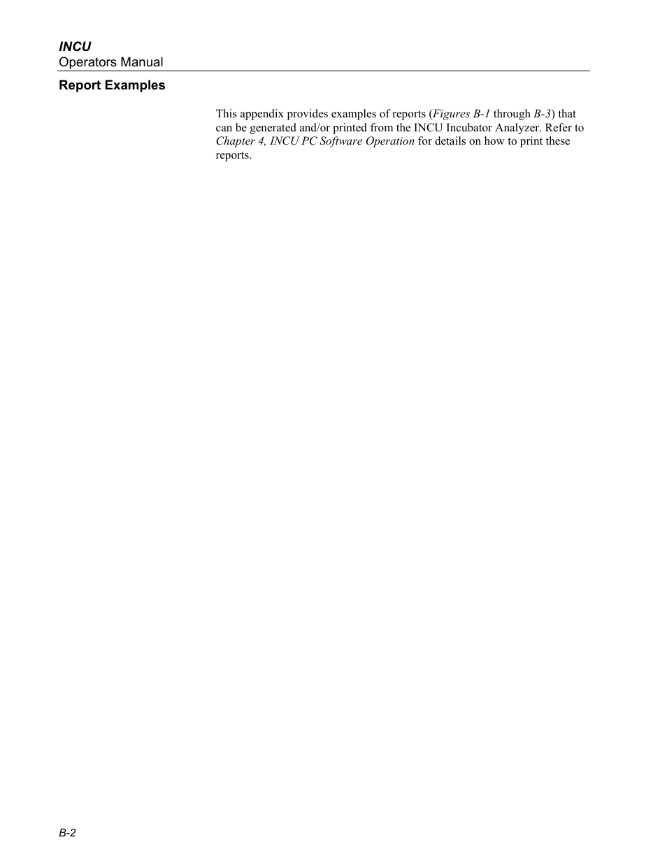 Report examples | Fluke Biomedical INCU Incubator Analyzer User Manual | Page 64 / 72