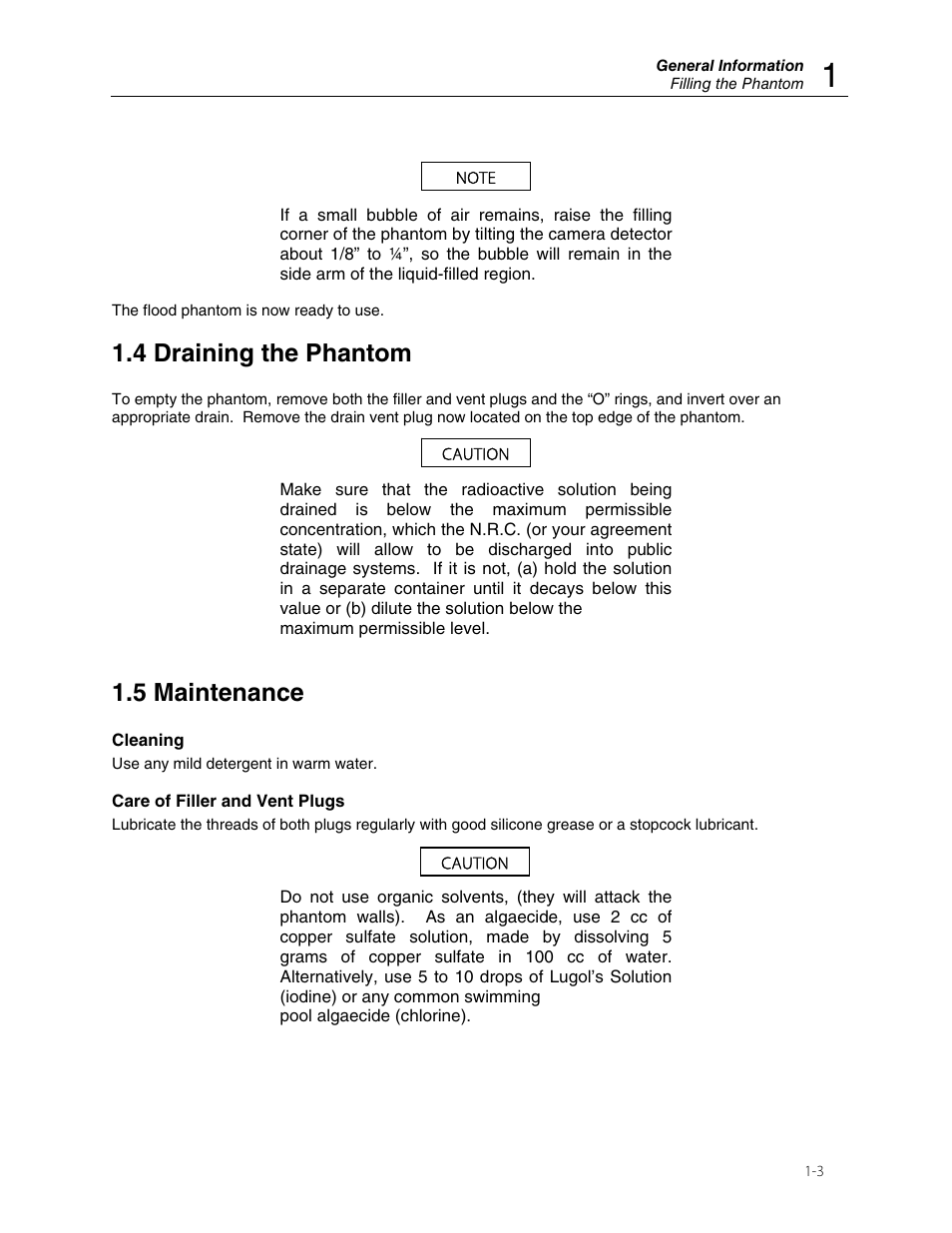 4 draining the phantom, 5 maintenance | Fluke Biomedical 76-801 User Manual | Page 7 / 8