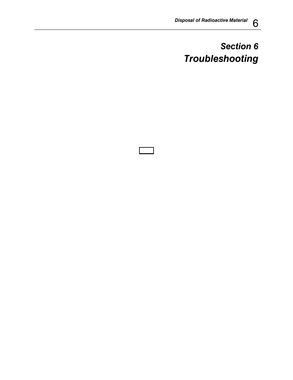 Section 6, Troubleshooting, 1 troubleshooting | Fluke Biomedical 859A-1-72 User Manual | Page 17 / 22