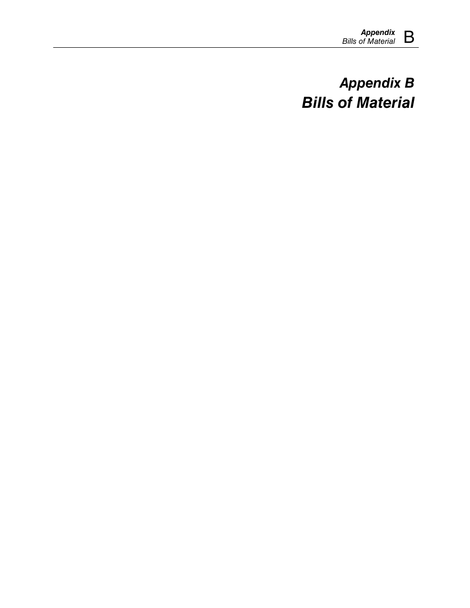 Appendix b, Bills of material | Fluke Biomedical 859A-1-72 User Manual | Page 21 / 22