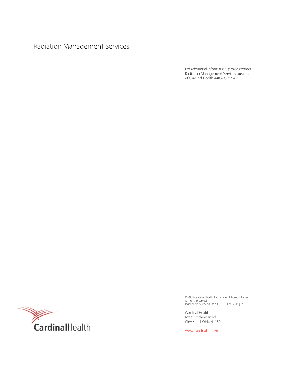 Radiation management services | Fluke Biomedical 956A-201-M2 User Manual | Page 112 / 112