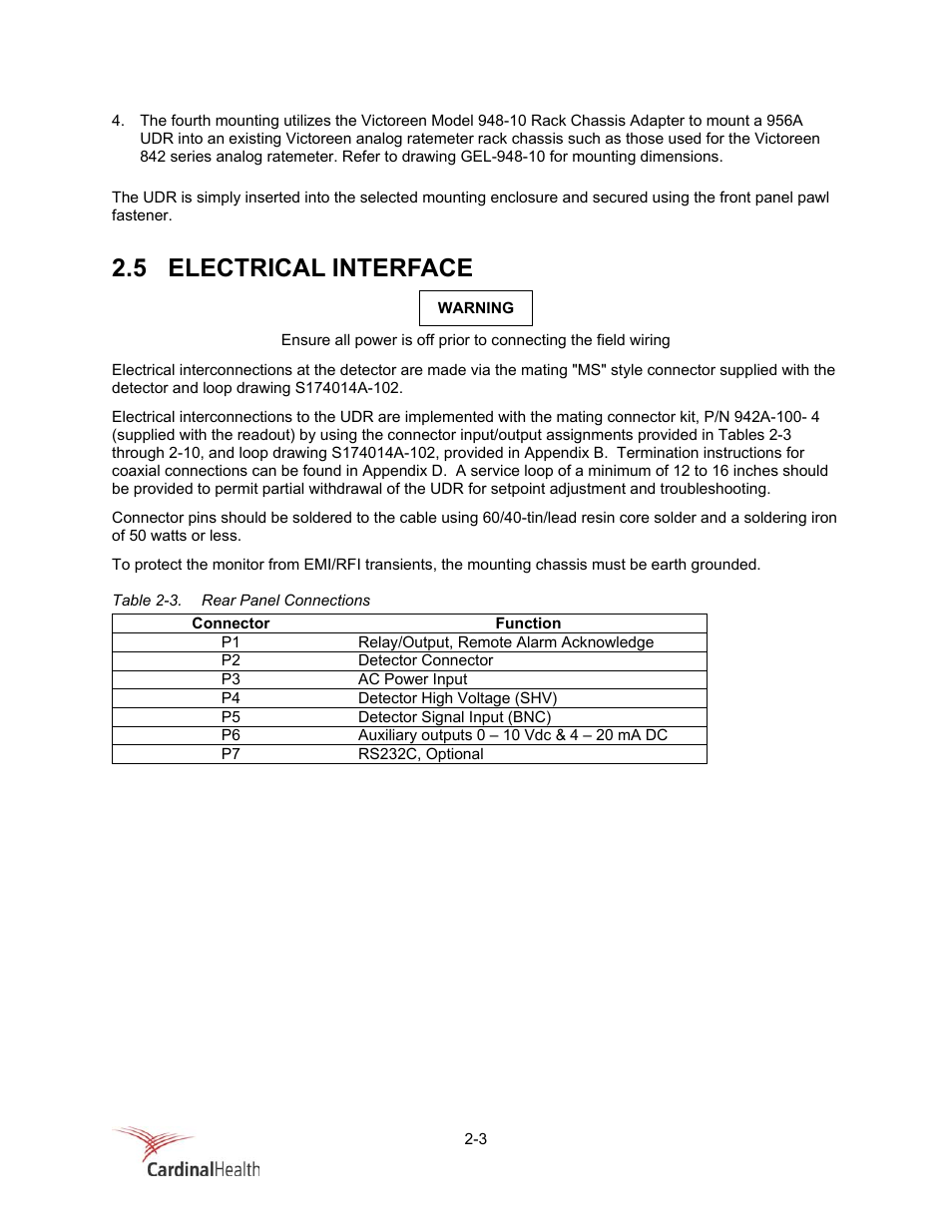 5 electrical interface | Fluke Biomedical 956A-201-M2 User Manual | Page 21 / 112