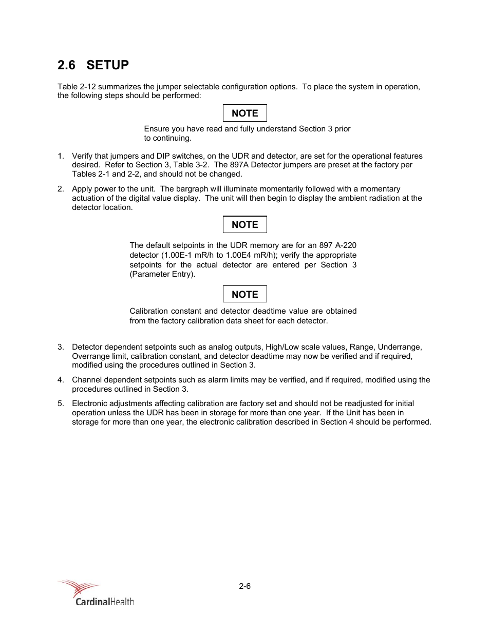 6 setup | Fluke Biomedical 956A-201-M2 User Manual | Page 24 / 112