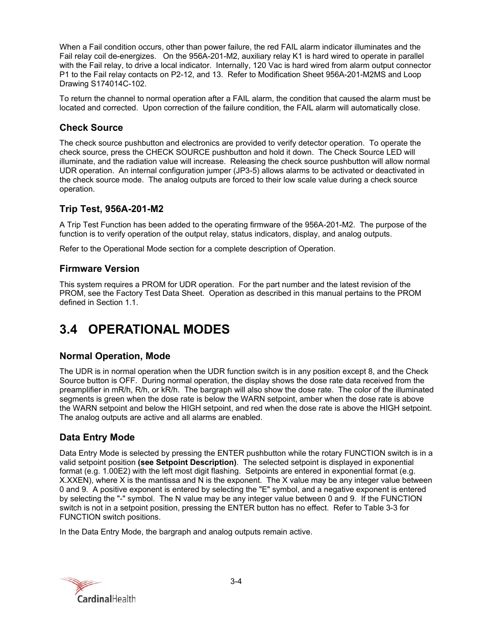 4 operational modes | Fluke Biomedical 956A-201-M2 User Manual | Page 30 / 112