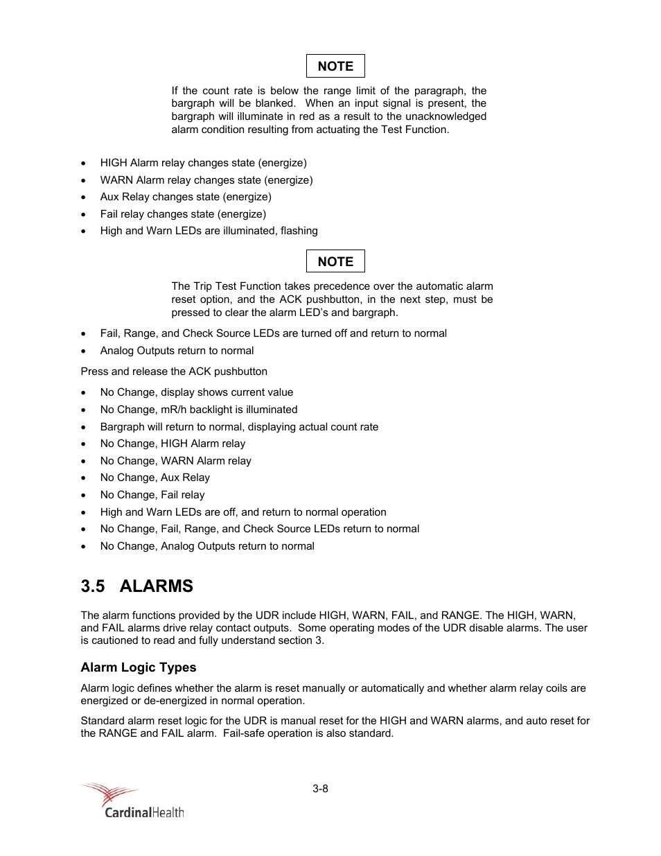 5 alarms | Fluke Biomedical 956A-201-M2 User Manual | Page 34 / 112