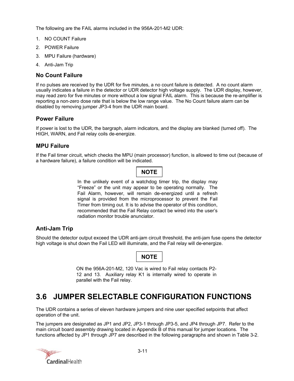 6 jumper selectable configuration functions | Fluke Biomedical 956A-201-M2 User Manual | Page 37 / 112