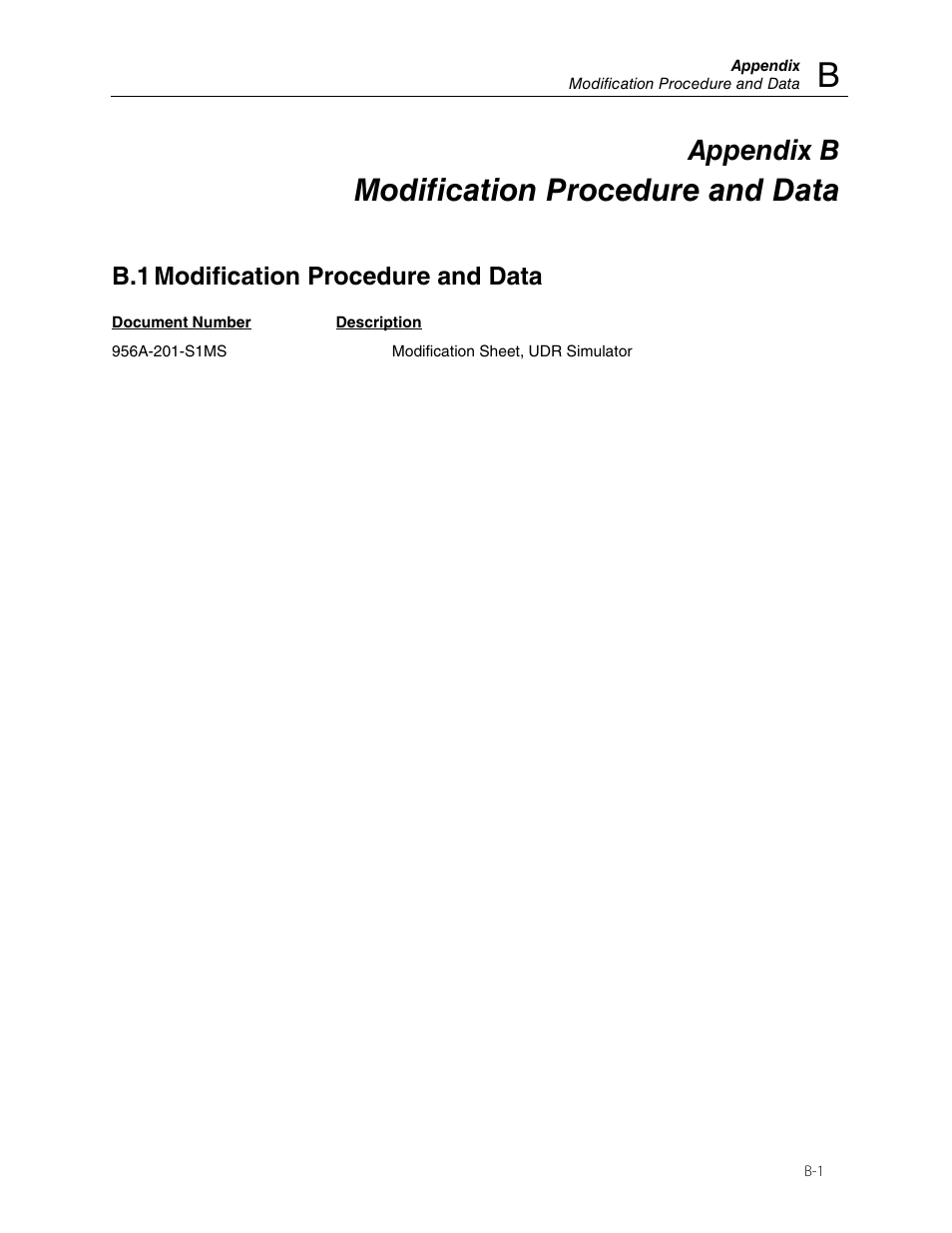 Modification procedure and data, Appendix b | Fluke Biomedical 956A-201-S1 User Manual | Page 17 / 24