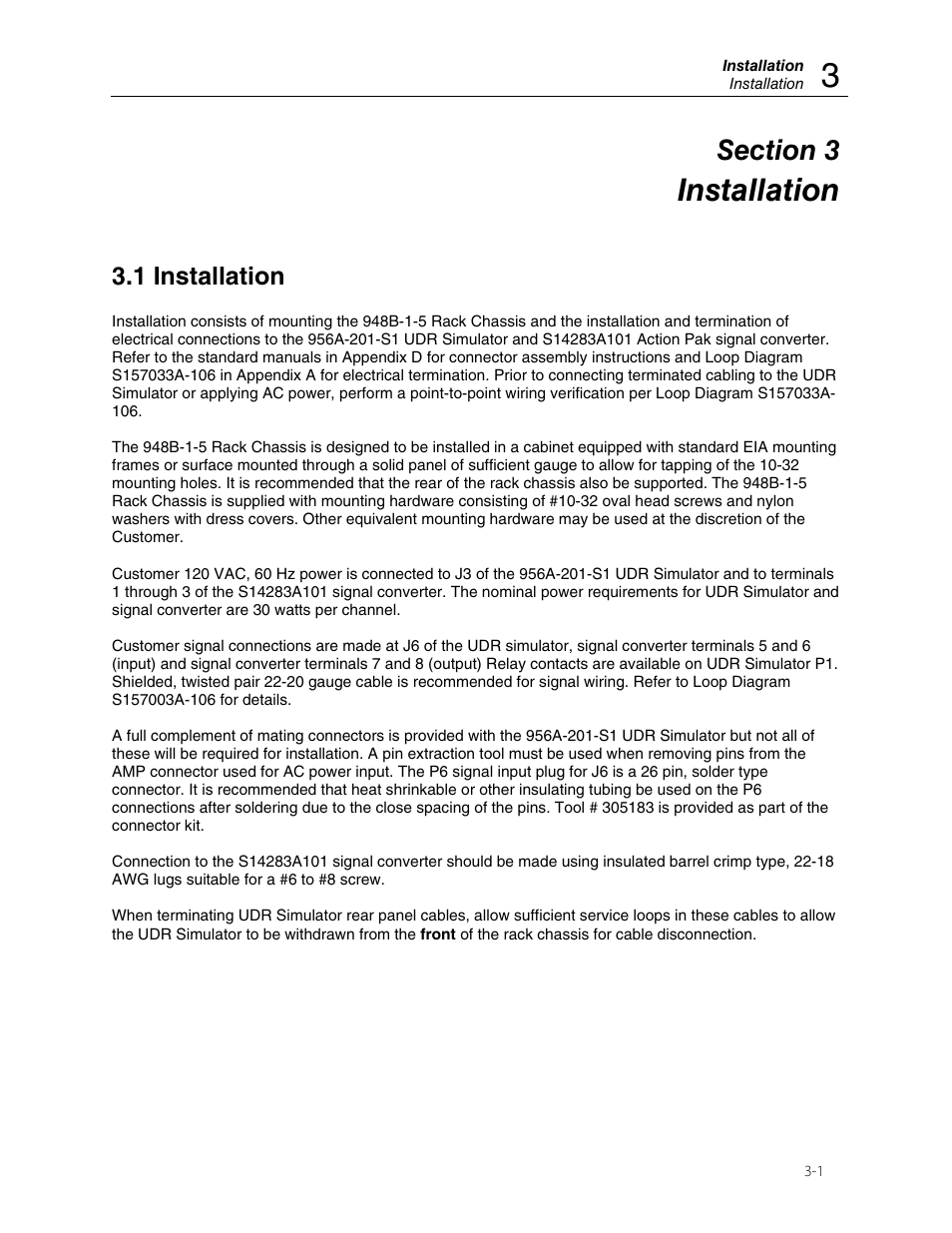 Installation, 1 installation | Fluke Biomedical 956A-201-S1 User Manual | Page 9 / 24