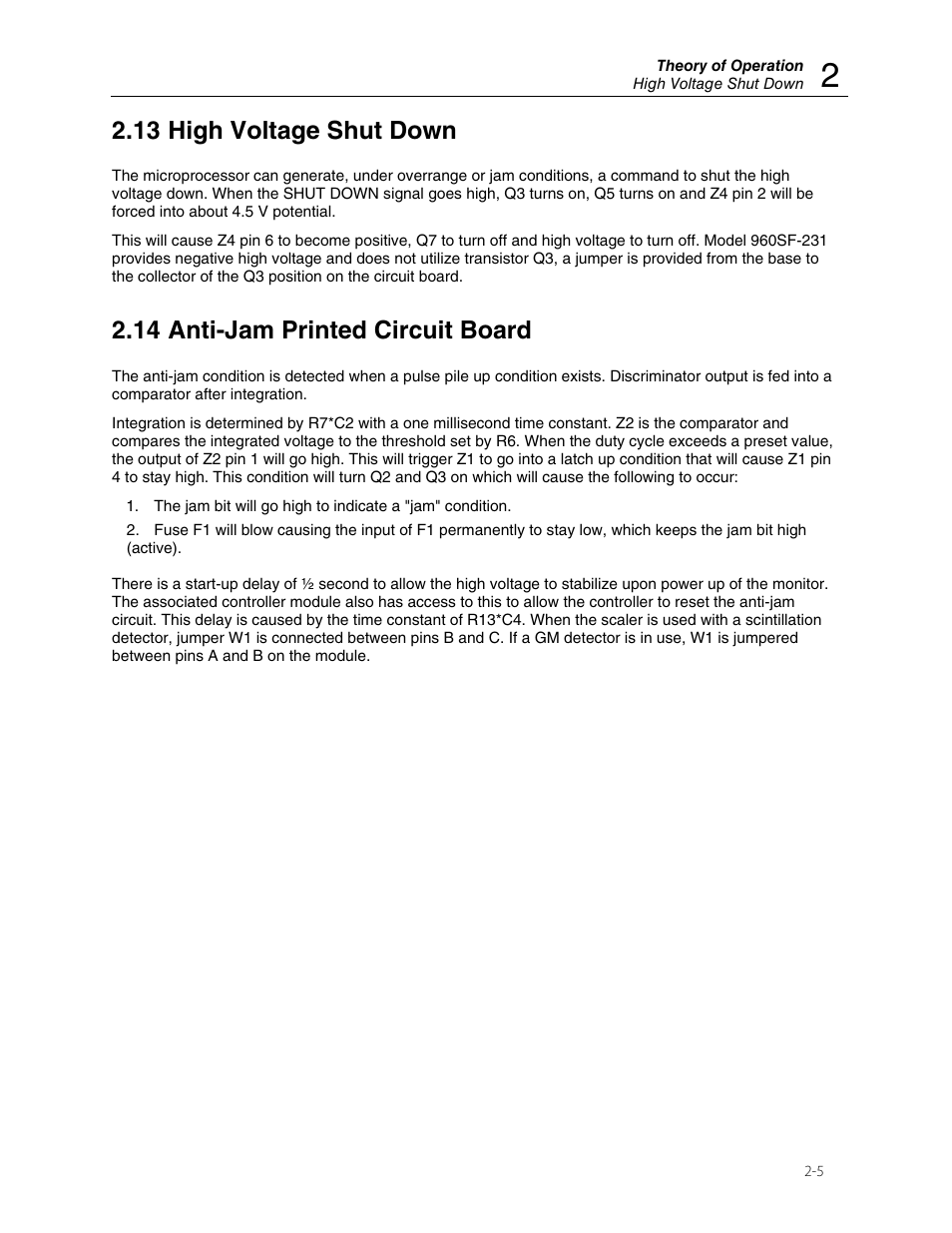 13 high voltage shut down, 14 anti-jam printed circuit board | Fluke Biomedical 960SF-220 User Manual | Page 13 / 22