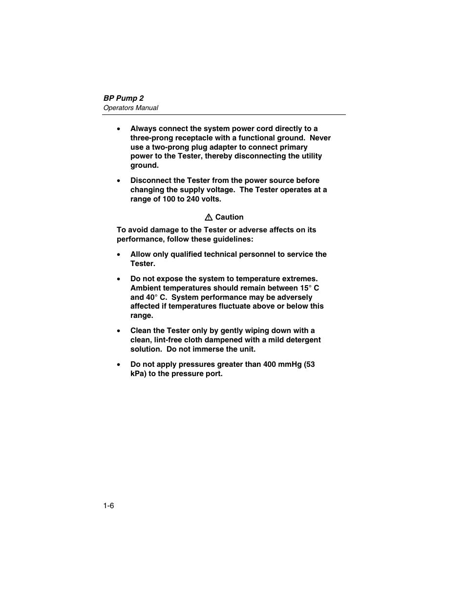 Fluke Biomedical BP Pump 2 User Manual | Page 18 / 82