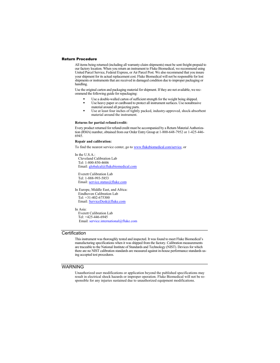 Fluke Biomedical BP Pump 2 User Manual | Page 4 / 82