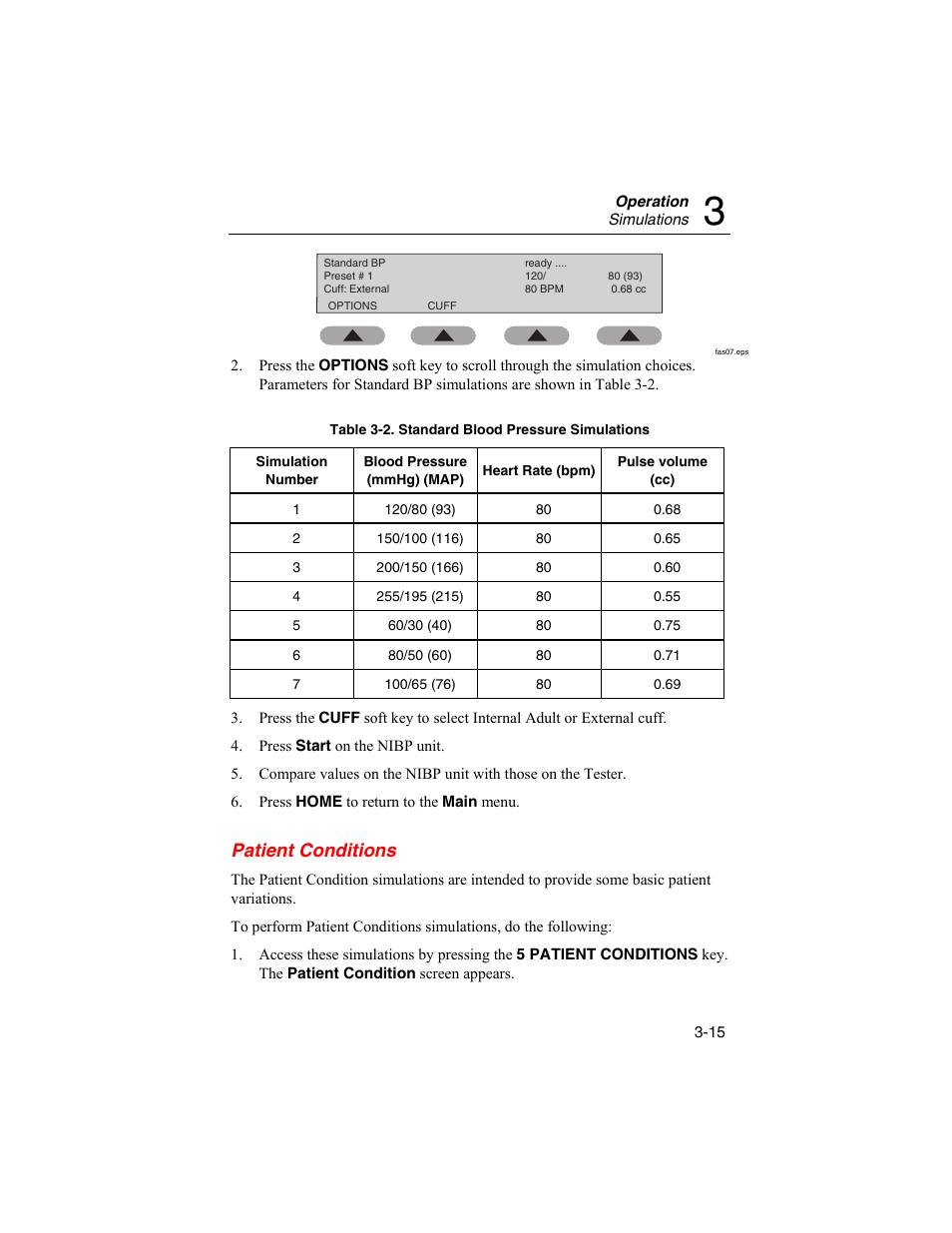 Patient conditions | Fluke Biomedical BP Pump 2 User Manual | Page 51 / 82