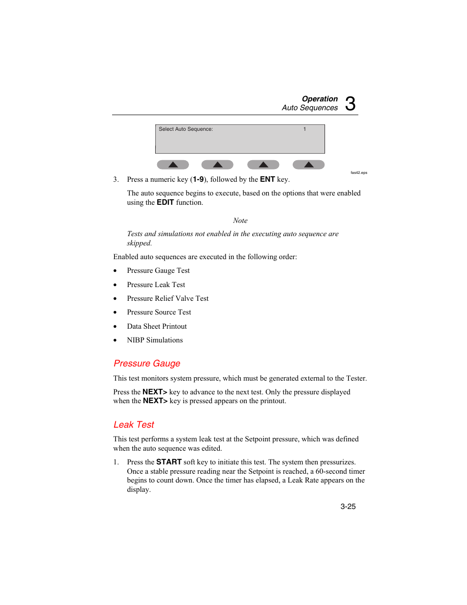 Pressure gauge, Leak test | Fluke Biomedical BP Pump 2 User Manual | Page 61 / 82