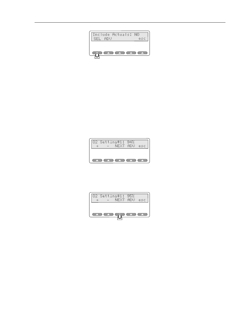 Setting the 02 level, Setting the pulse rate | Fluke Biomedical 2MF Index User Manual | Page 59 / 126