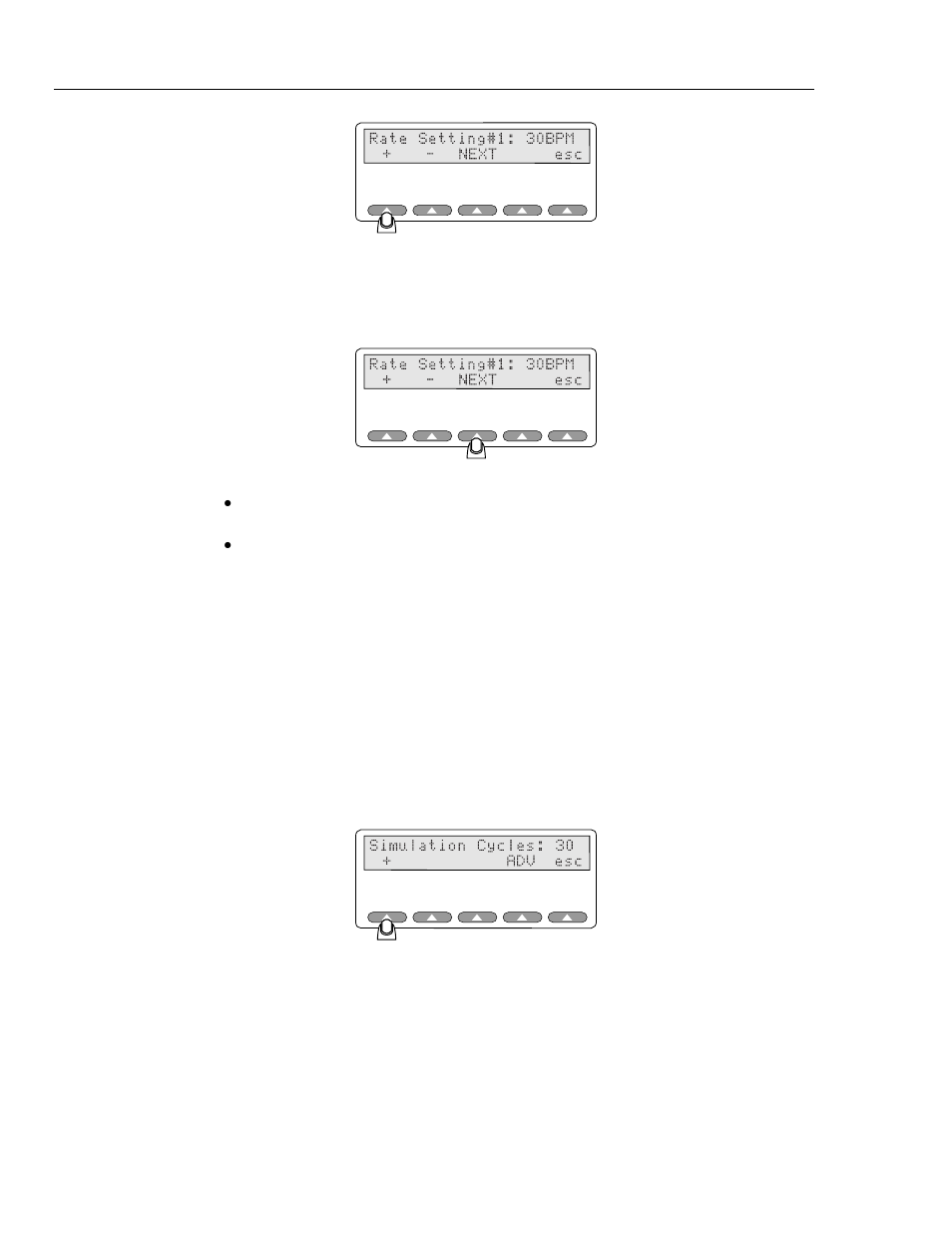 Setting the simulation cycle | Fluke Biomedical 2MF Index User Manual | Page 60 / 126