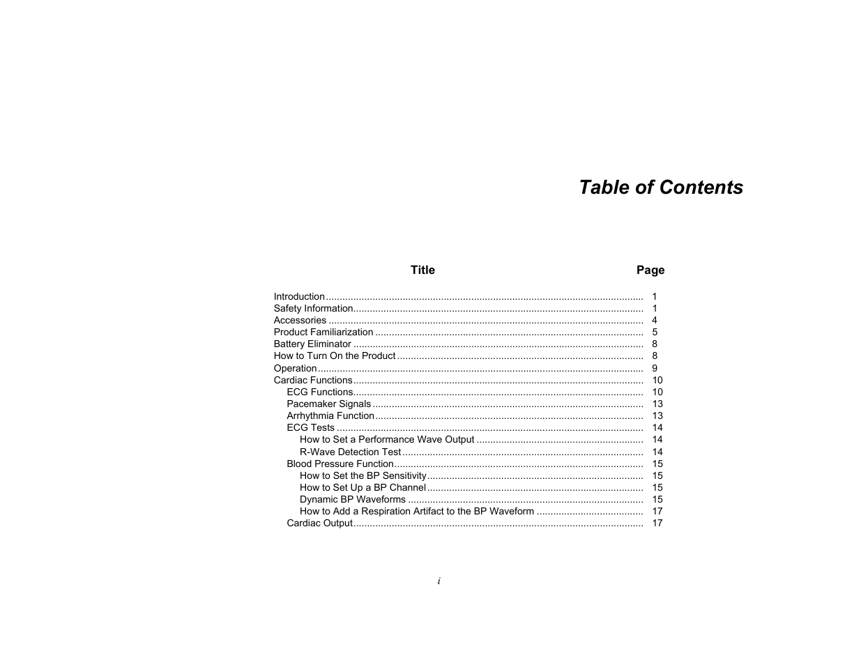 Fluke Biomedical ProSim 2 User Manual | Page 7 / 60